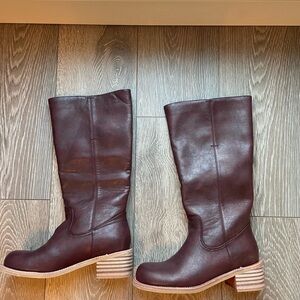 Amazon Burgundy Riding Boots